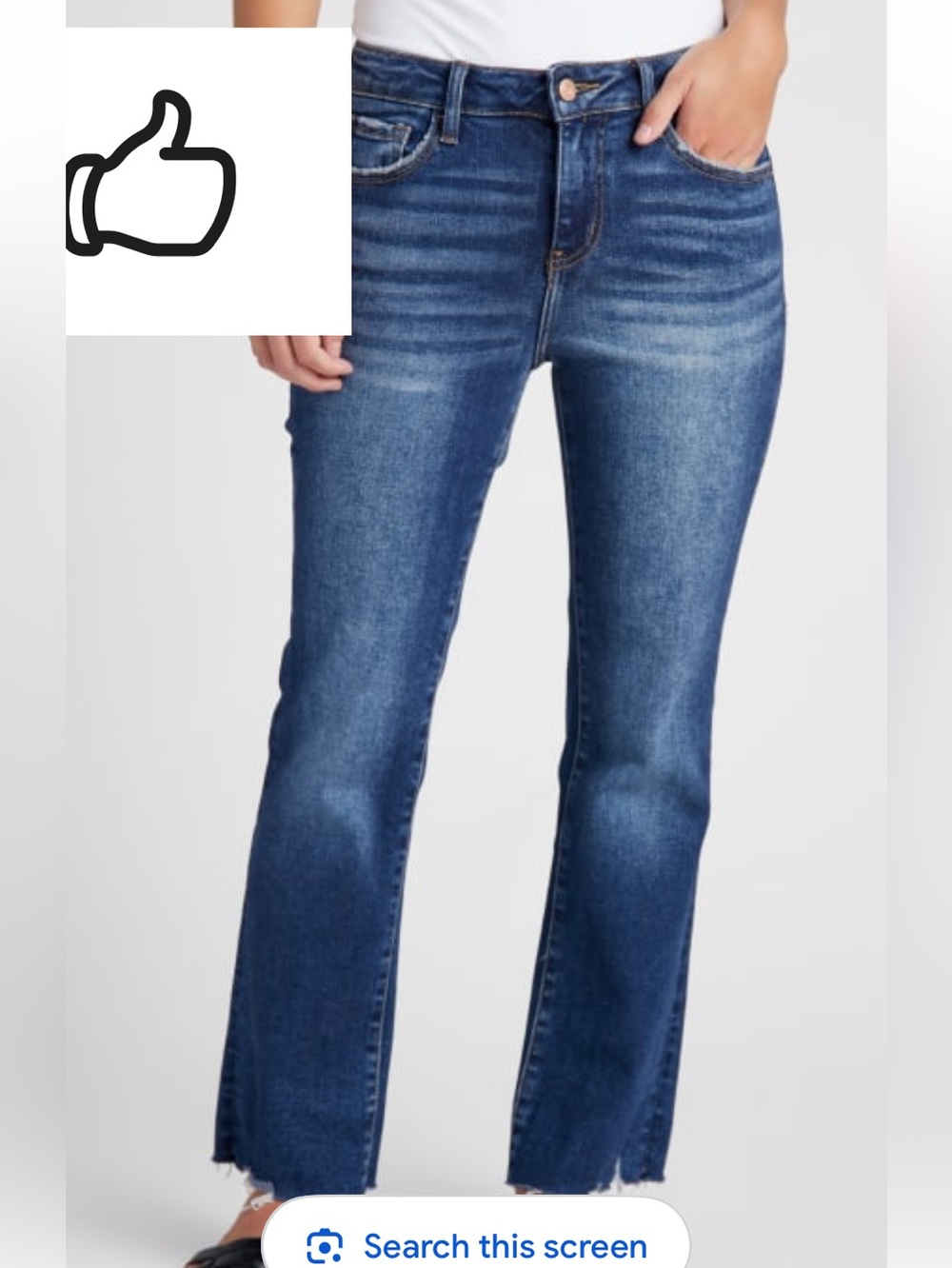 Indigo Loveivet Vervet Frayed Hem Cropped Jeans